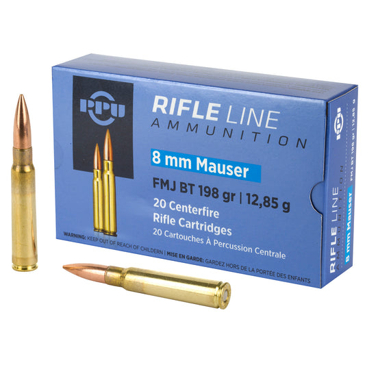 PPU 8MM MAUSER 198GR FMJ 20/200