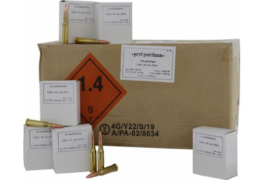 PPU 7.62x54R 182GR FMJ 750